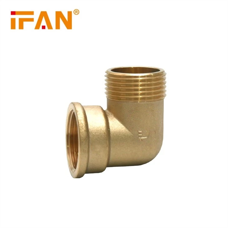 female male thread brass elbow